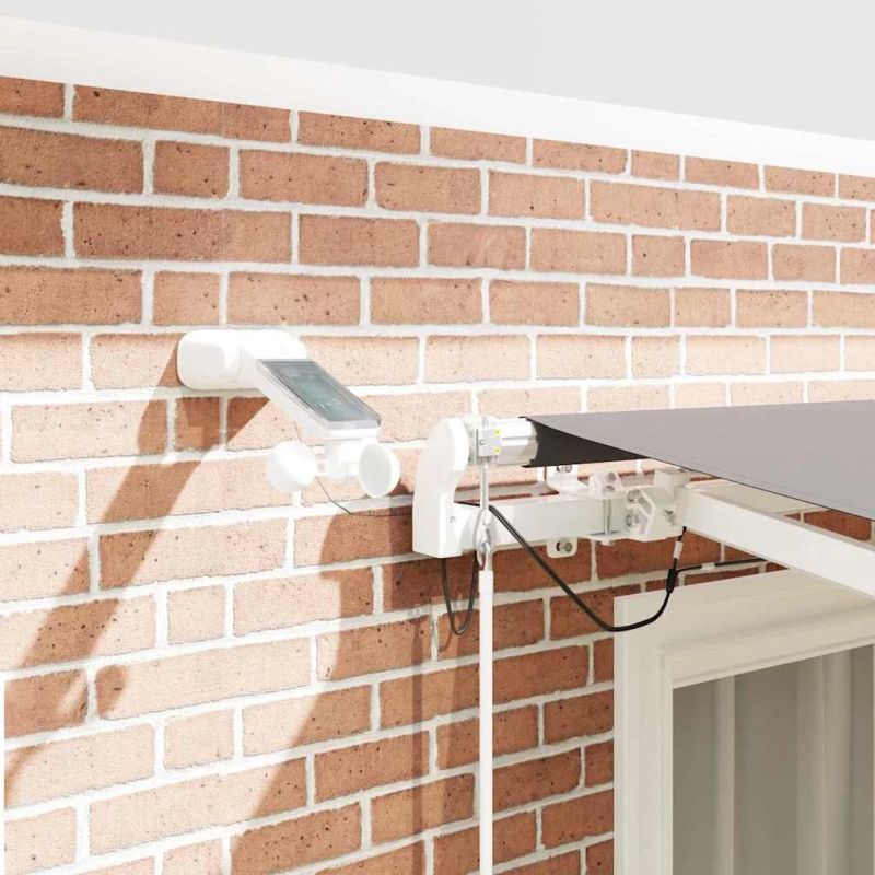 vidaXL Izvelkams jumtiņš Gaiši pelēks 350 x 250 cm