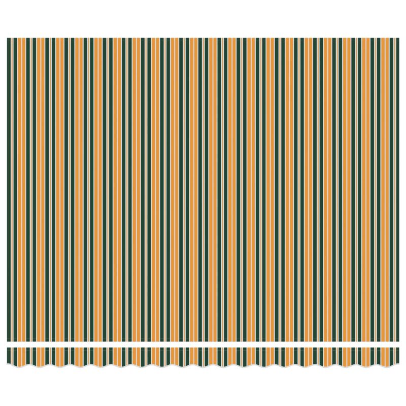 vidaXL Izvelkams jumtiņš Zaļš un dzeltenš 400 × 300 cm