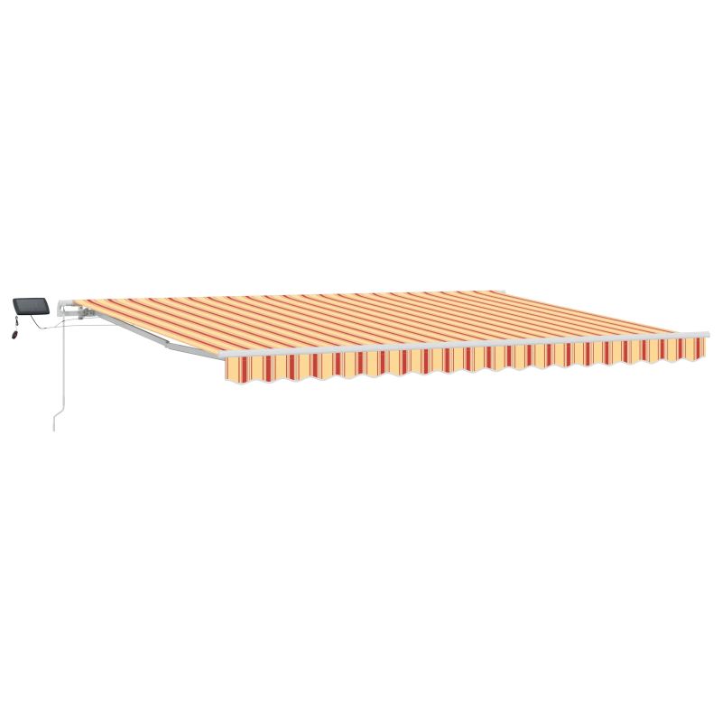 vidaXL Izvelkams jumtiņš Dzeltena un oranža 450 × 350 cm