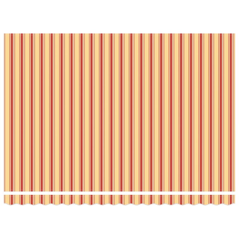 vidaXL Izvelkams jumtiņš Dzeltena un oranža 450 × 350 cm