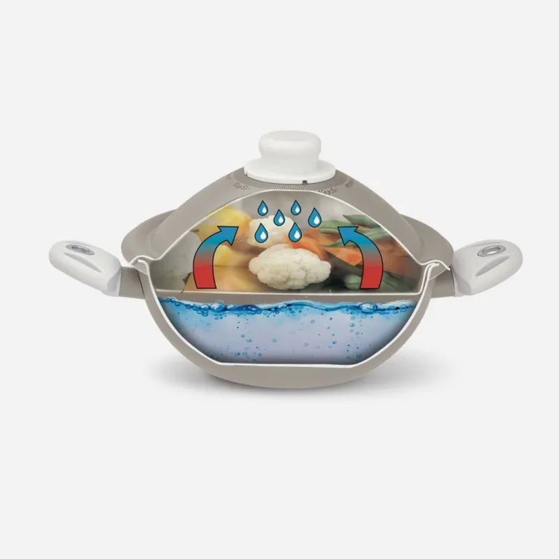 Pensofal White Diamond Vapsi 24cm ,2 Handles W-LID, 6316