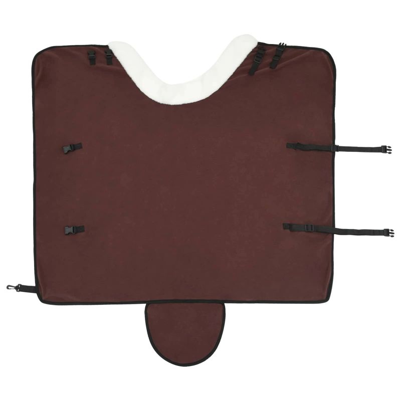 vidaXL Zirgu sega Pilnīgs tumši brūns 75 cm Polāra poliestera