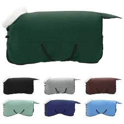 vidaXL Zirgu sega Pilnīgi tumši zaļa 155 cm Polāra poliestera