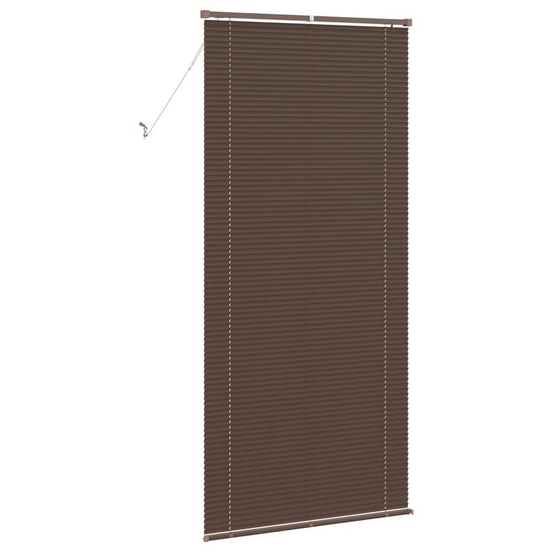 vidaXL Venēcijas žalūzija Tumši brūna ar rakstu 213 x 90 cm PVC