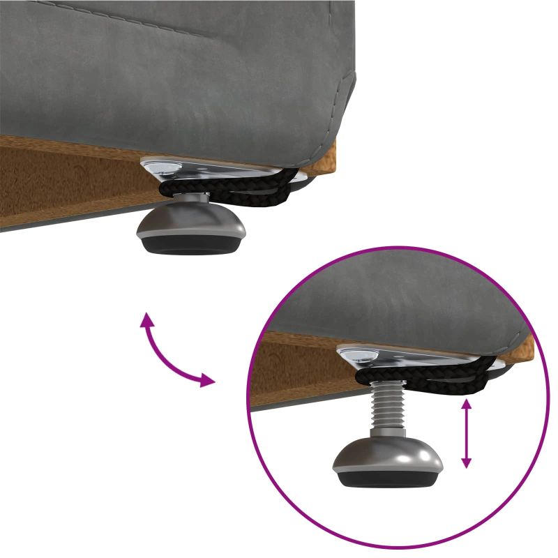 vidaXL Krēsls Tumši pelēks 41 x 41 x 40 cm Sams un inženierijas koks