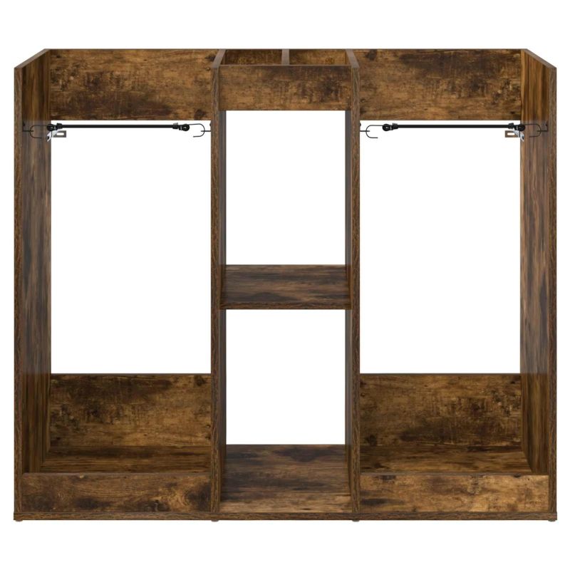 vidaXL Golfu skapis Vienkrāsains Dūmaka ozols 102 x 45 x 85,5 cm