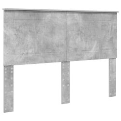 vidaXL Gultas rāmis Betona pelēks 140 x 200 cm Inženieru koks