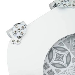 vidaXL Mīksta aizvēršanās tualetes sēdeklis 2 pcs 44 x 38 cm