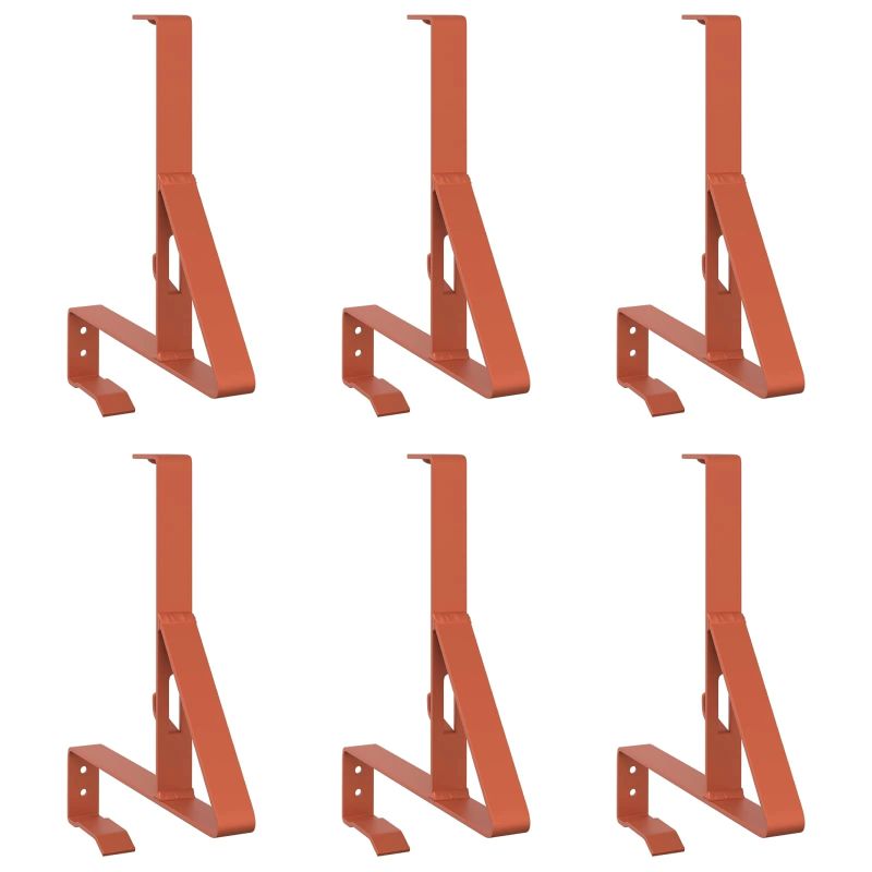 vidaXL Sniega Aizsardzības Atbalsts Sarkana 29,5 x 3 x 34,5 cm Tērauds