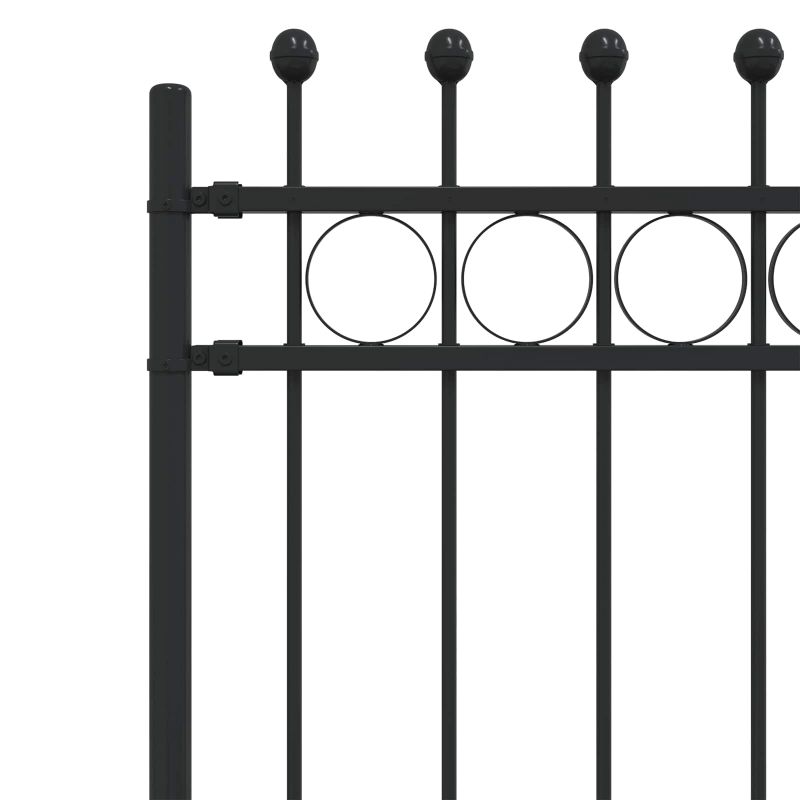 vidaXL Gredzenveida žogs Melna 200 x 130 cm