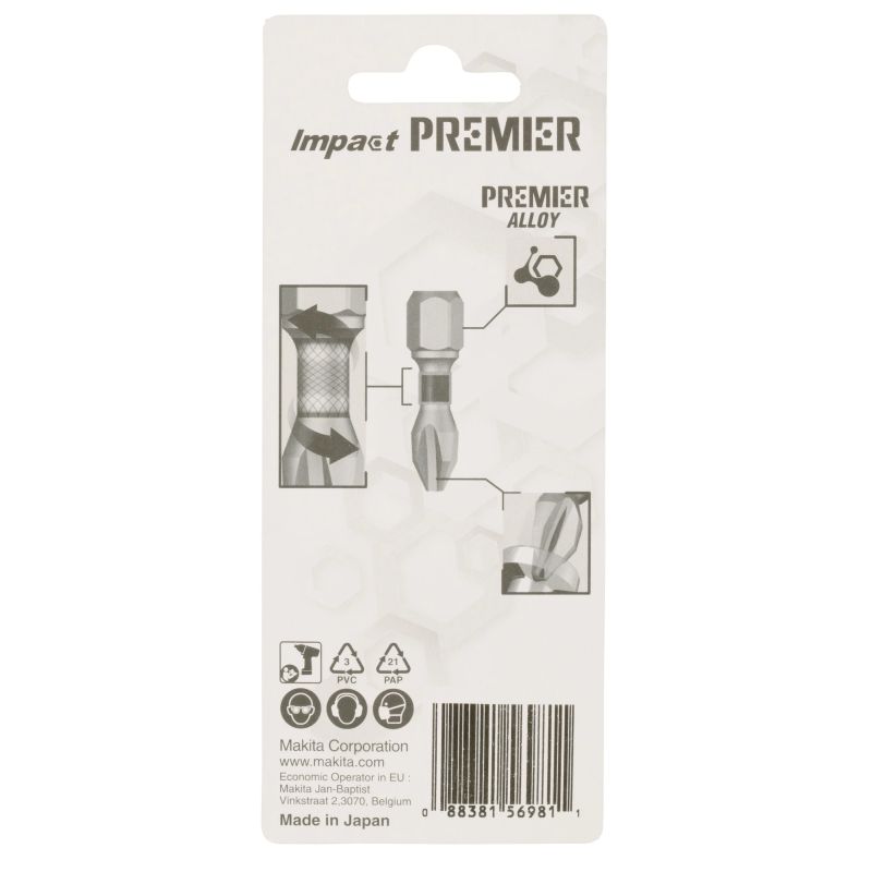 Uzgalis skrūvgriežu ph2-slim 25mm 2gab