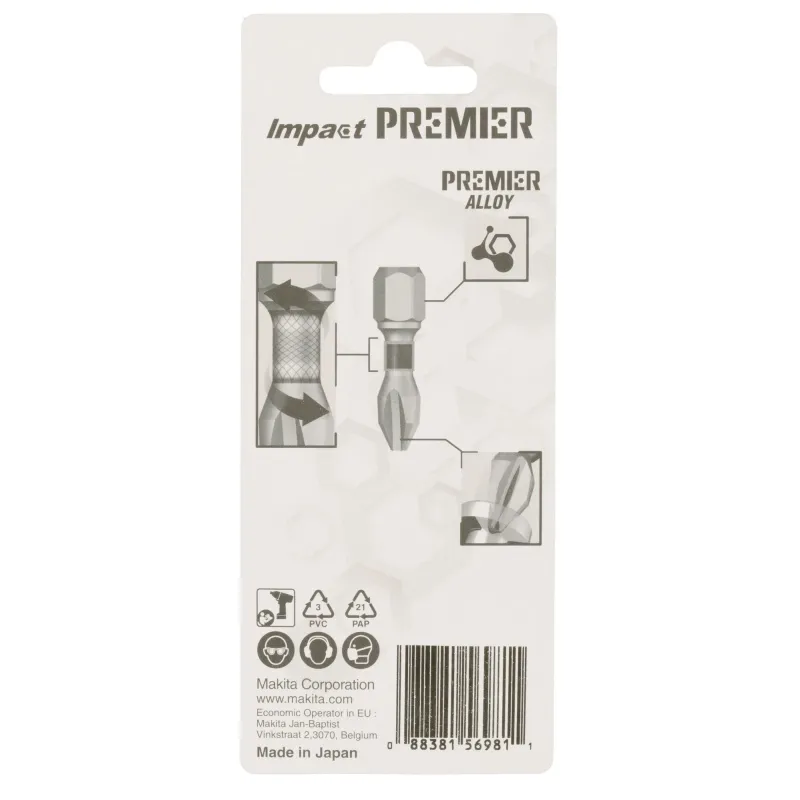 Uzgalis skrūvgriežu ph2-slim 25mm 2gab