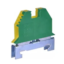 Strāvas spailes ETI įžeminimo DIN, 1,5-4 mm², 2 viet., 35 A, dzeltena krās.-zaļa krās.