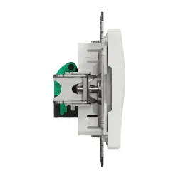 K-ligzda datu 1xrj45 cat5e utp balts