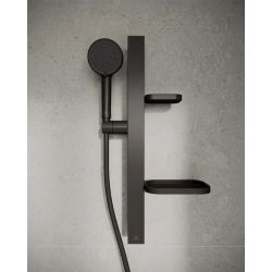 Shower stand alu+ black matt