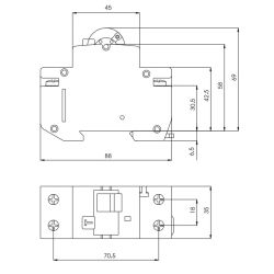 Relejs noplūdes 2p 16a 30ma kzs-2m auto