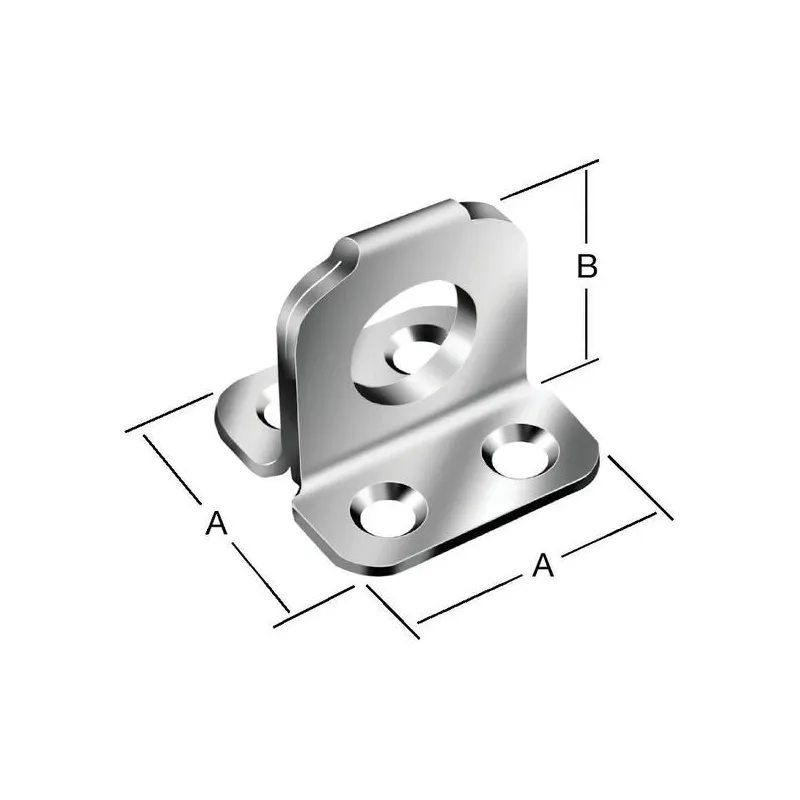Slēdzene Vorman, sudraba krās., 35 mm x 35 mm