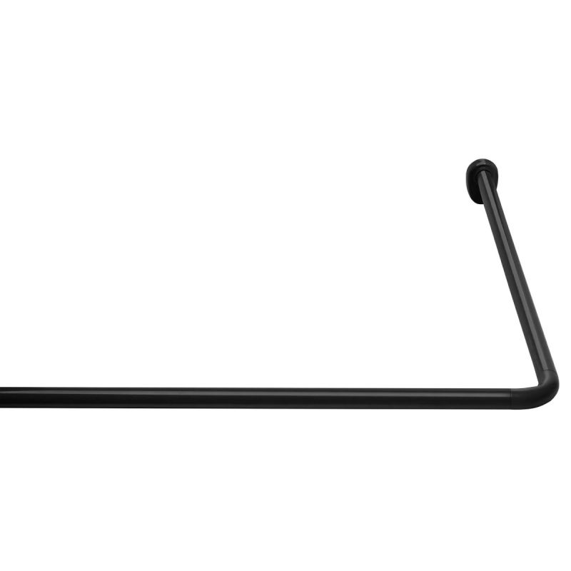 Dušas aizkaru stanga universāla 90x90x90cm, melna