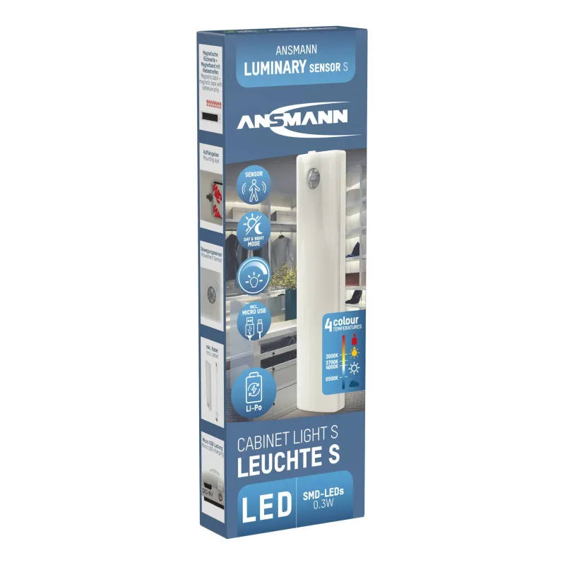 Lampa iemontējams mēbelēs Ansmann Cabinet, LED, 1