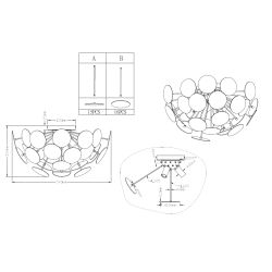 Lampa griestu discalgo 609900331 3x40w