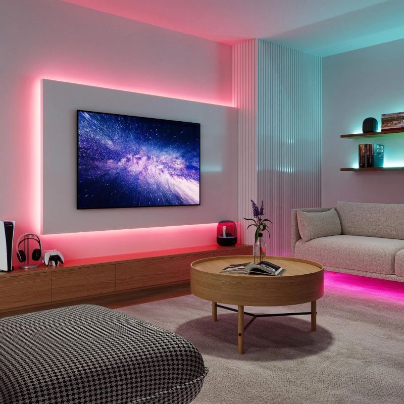 Led lentes kompl. racer 3m melna rgbw