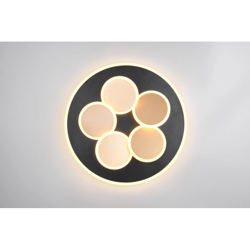 Led griestu lampa mandala mat m.zelta