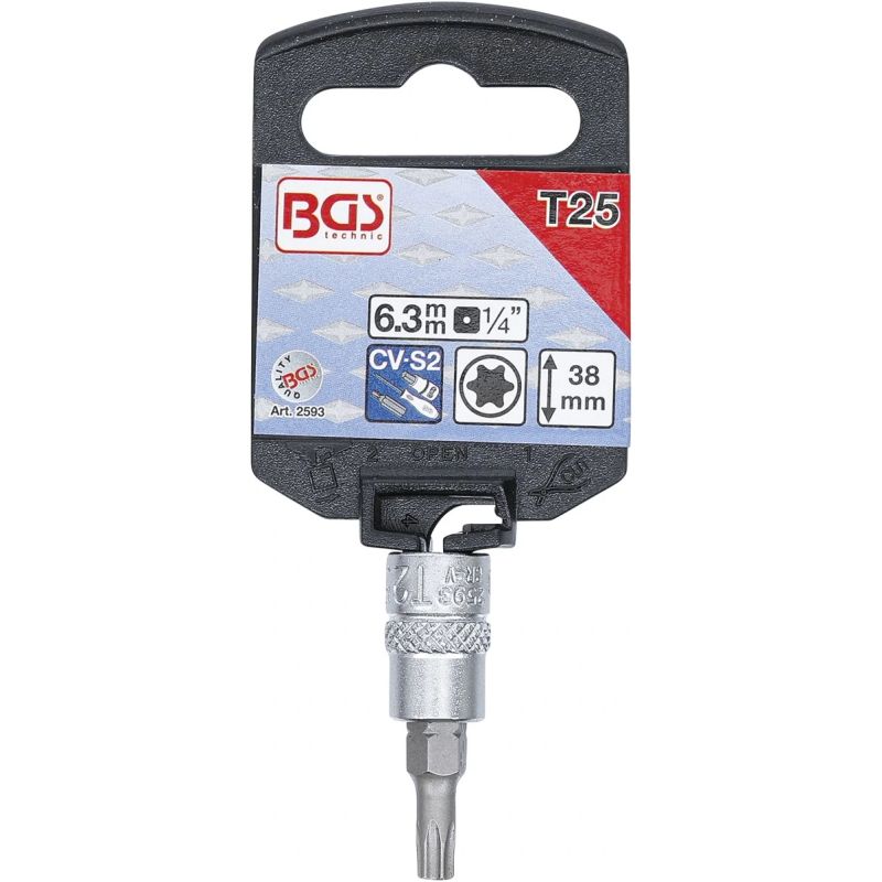 2593 BGS T25 T-STAR torx muciņa 1-4