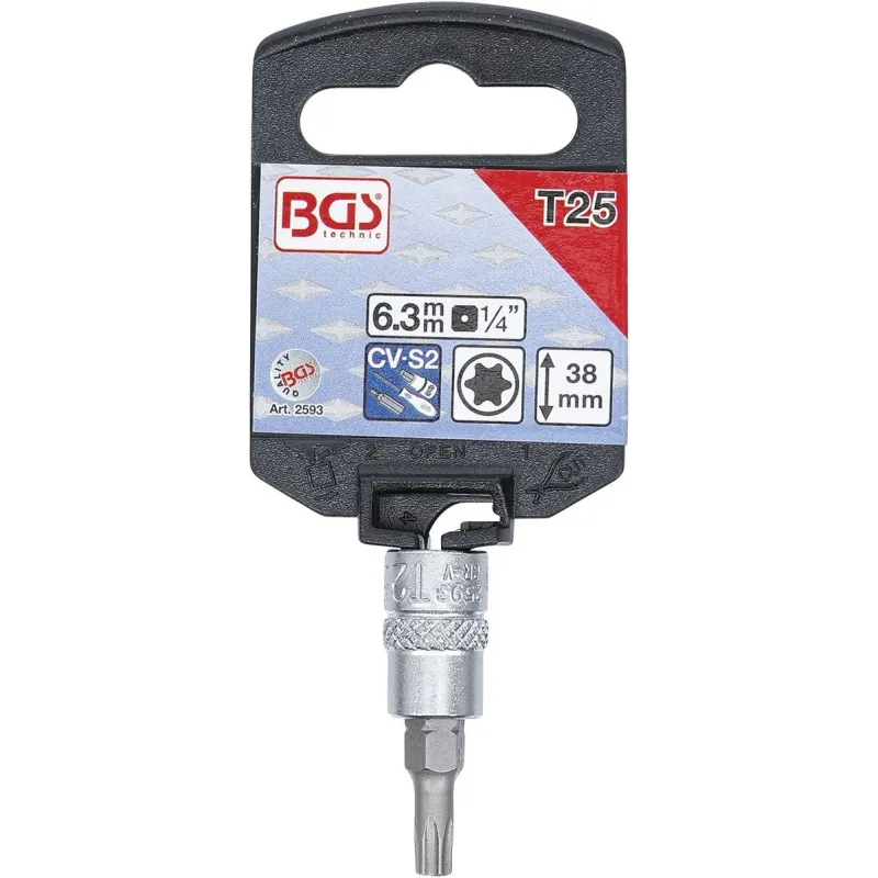 2593 BGS T25 T-STAR torx muciņa 1-4