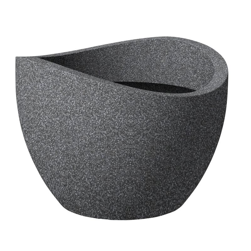 Puķu pods 250-30 schwarz-granit d30