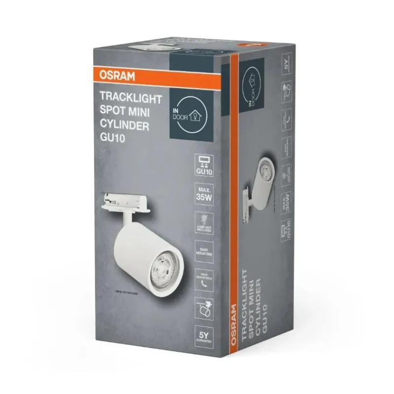 Lampa sliedei led cilindr. gu10 balta