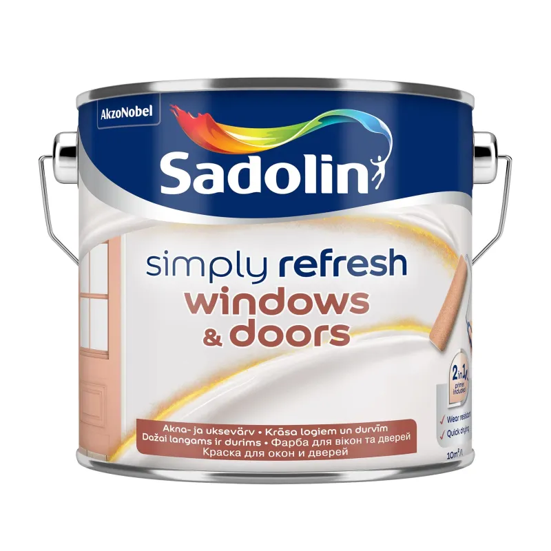 Krāsa Sadolin Simply Refresh, 2.5, Emalja