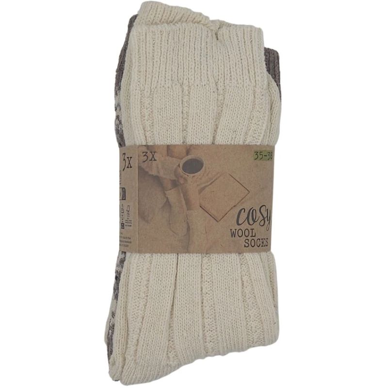 Zeķes siev.vilnas nat.35-38 izm.3 pāri