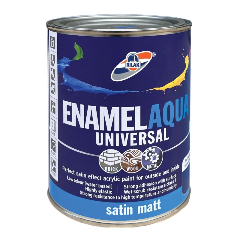 Enamel aqua universal mat. 0.9l c-bāze