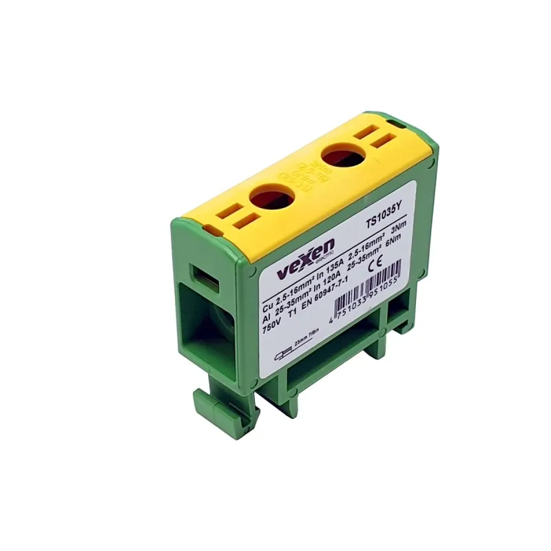 Savienojuma spaile Vexen Electric TS1035Y, 2,5–35 mm², dzeltena krās.-zaļa krās.