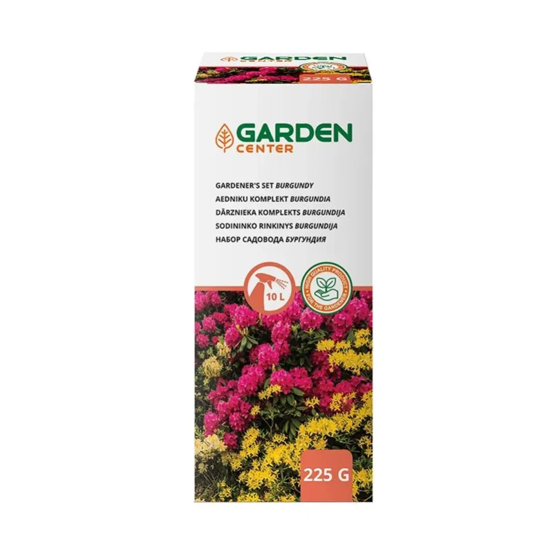 Florista komplekts lapu dārzeņiem, ziediem, dekoratīvajiem augiem Garden Center BURGUNDY, pulveris, 0.225 kg