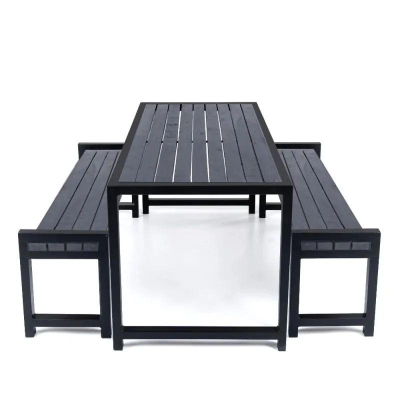 Āra mēbeļu komplekts DM Grill, tumši pelēka krās., 1-6 sēdvietas