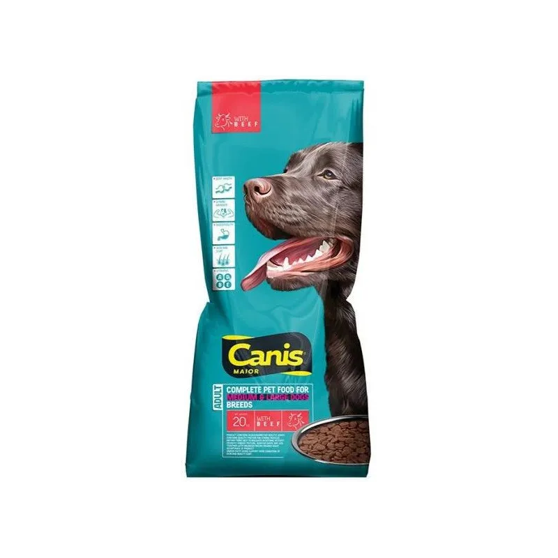 Sausā suņu barība Canis, liellopa gaļa, 10 kg