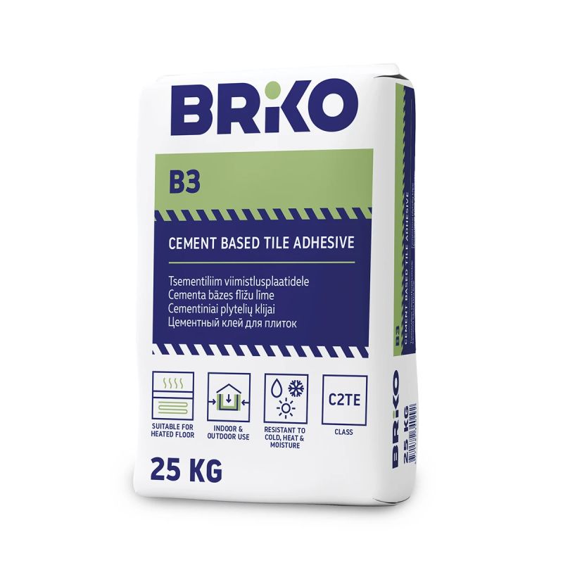 Līme flīžu elastīgā briko b3 plus 25kg