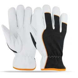 Рабочие перчатки кожаные, зимние, перчатки Forte Tools AB3383, белый цв.-черный цв., 10