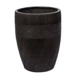 Puķu pods Domoletti RP17-586, akmens, antracīta