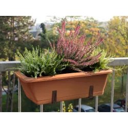 Цветочный горшок Domoletti TBTISB60-100, пластик, 60 см x 17 см, коричневый цв.