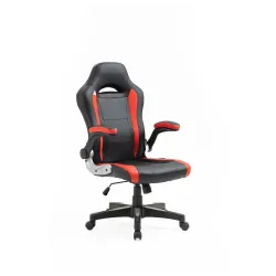 Darba krēsls Domoletti 2626, 48 x 53 x 110 - 120 cm, melna krās.-sarkana krās.