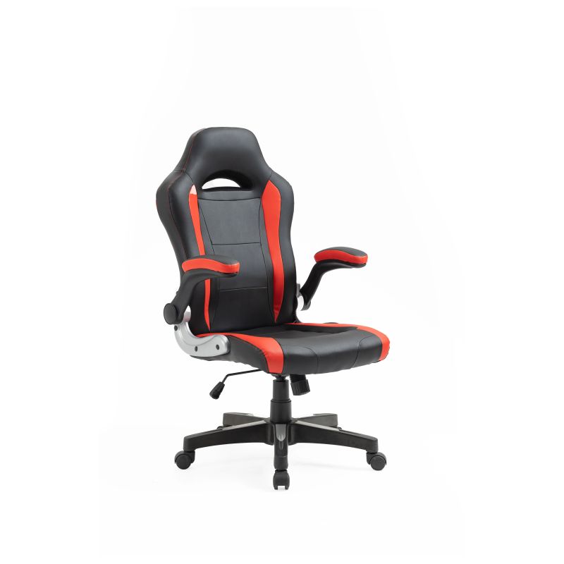 Krēsls melns-sarkans 2626