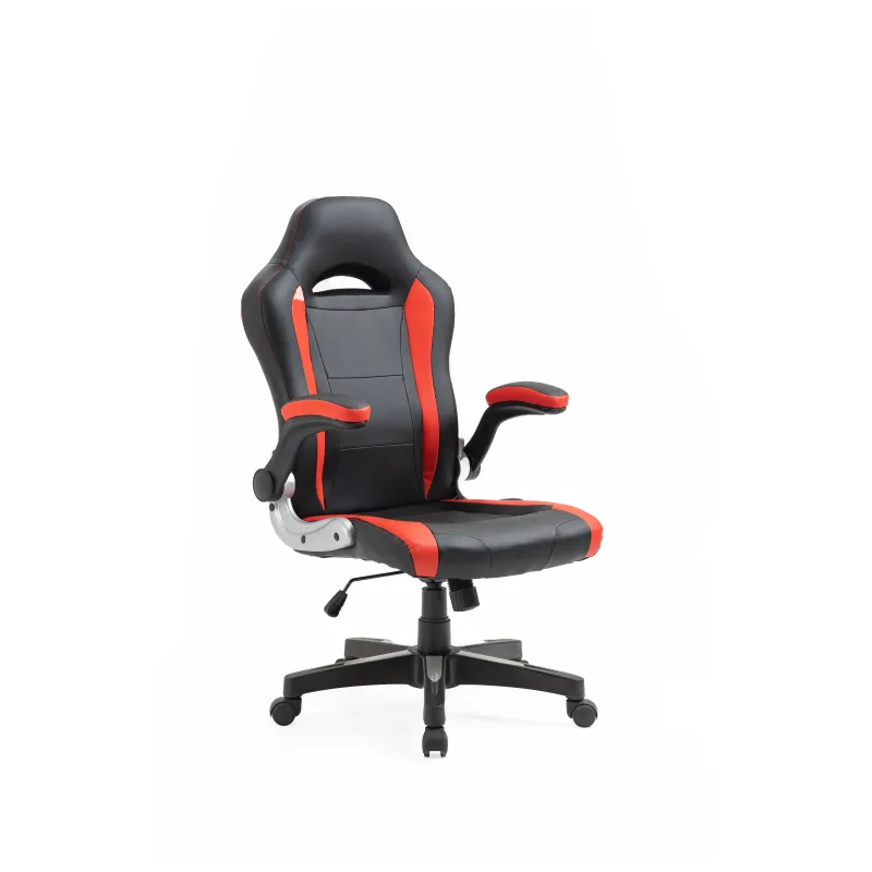 Krēsls melns-sarkans 2626