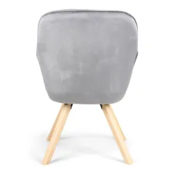 Ēdamistabas krēsls Domoletti Bago 53000009341, pelēka, 61 cm x 59 cm x 84 cm