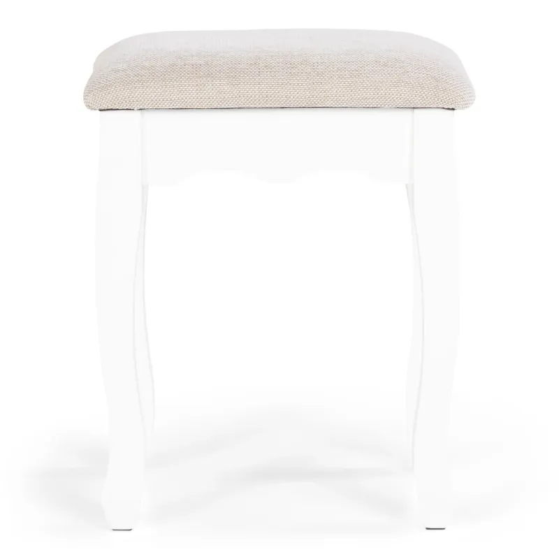 Taburete Domoletti Alida, krēmkrāsa, 50 cm x 30 cm x 40 cm