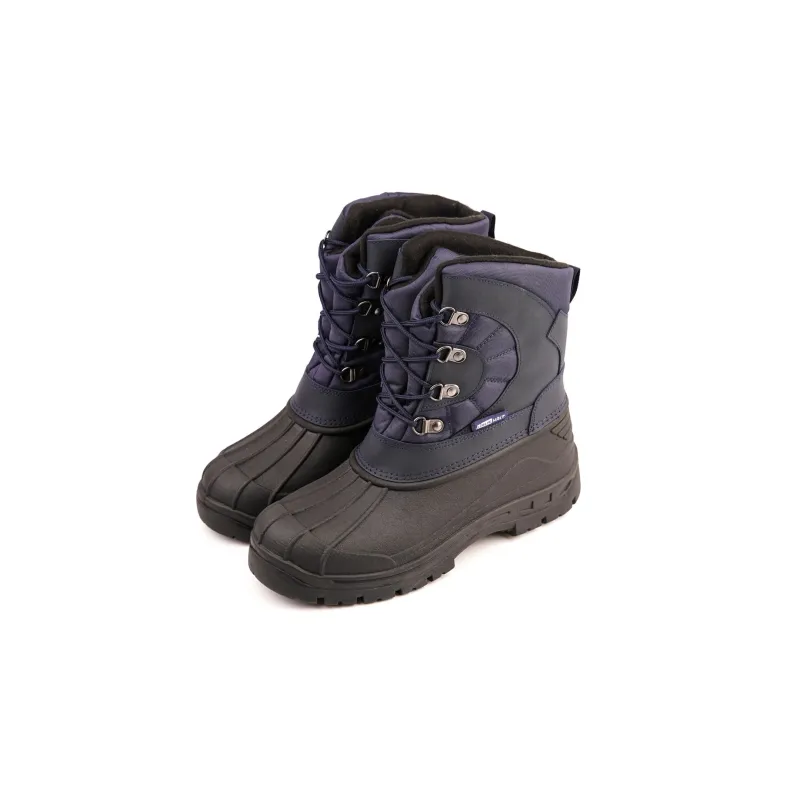 Снежные ботинки мужские Haushalt PED-SS010, с голенищем, c подкладкой, синий-черный, 46 размер