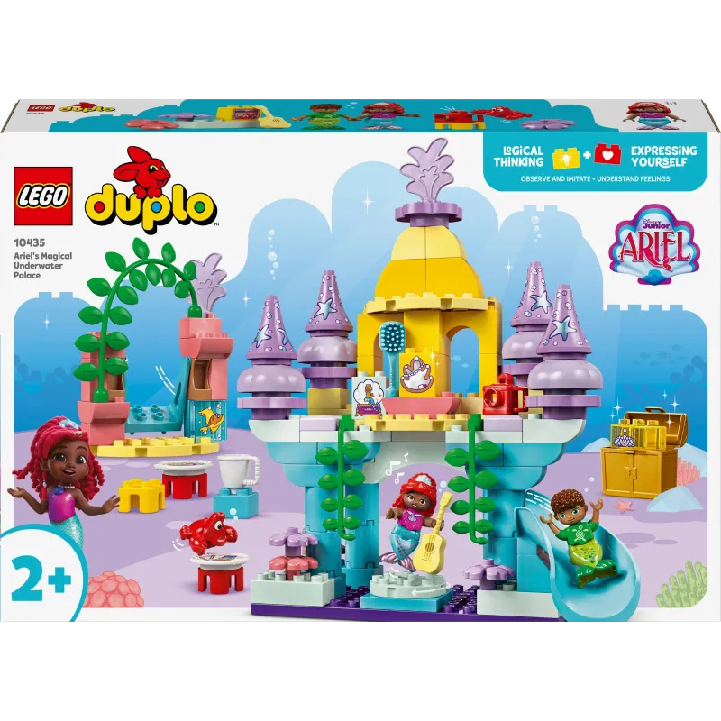 Konstruktors LEGO DUPLO - Disney Arielas maģiskā zemūdens pils 10435