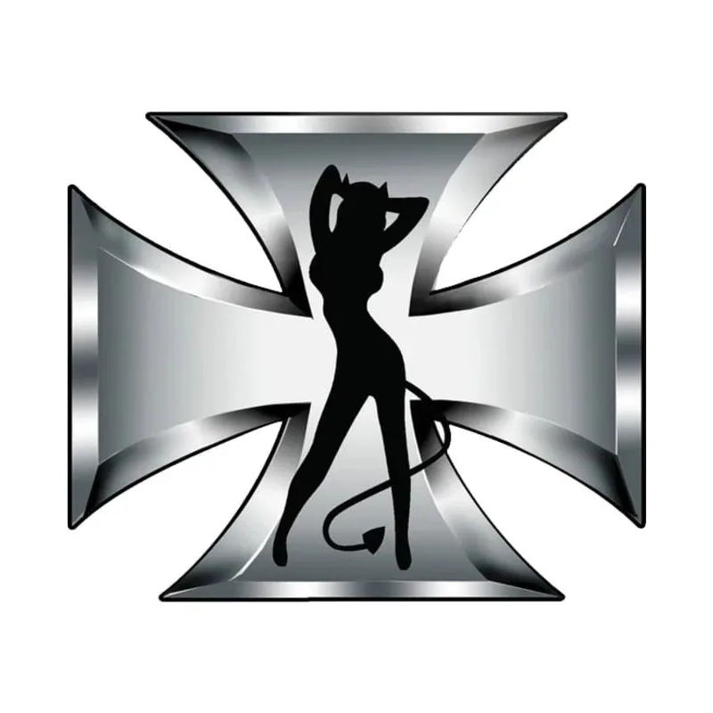 Auto uzlīme Avisa Devil Girl, 9.5 cm x 11 cm