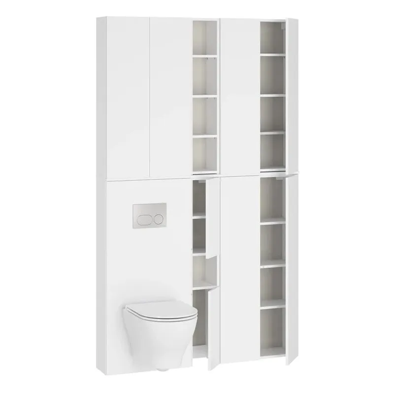 Virsējais vannas istabas skapītis, plaukts Cersanit Atrato 132, balts